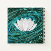 Lotus Carnet bleu vert Galaxy (Dos)