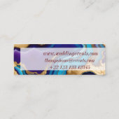 Lotus, Carte de visite, Taille : Mini, 7,6 cm x 2, (Dos)