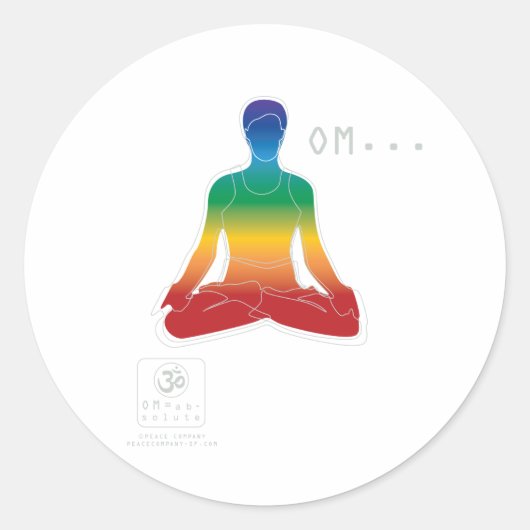 Lotus Chakras Sticker (Voorkant)