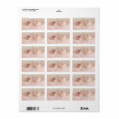 Lotus, Confetti, Brush Stroke, Glitter Bokeh Etiket (Full Sheet)