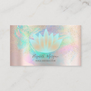 Lotus Confetti Gold Holografische Inkt Roos Gold Visitekaartje