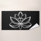 Lotus d'argent (Serviette de bain)