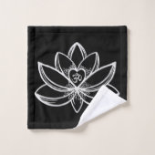 Lotus d'argent (Gant de toilette)