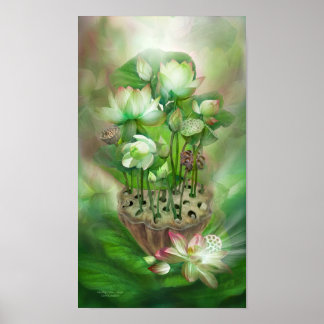 Lotus de guérison - Coeur Chakra Poster d'art / Im