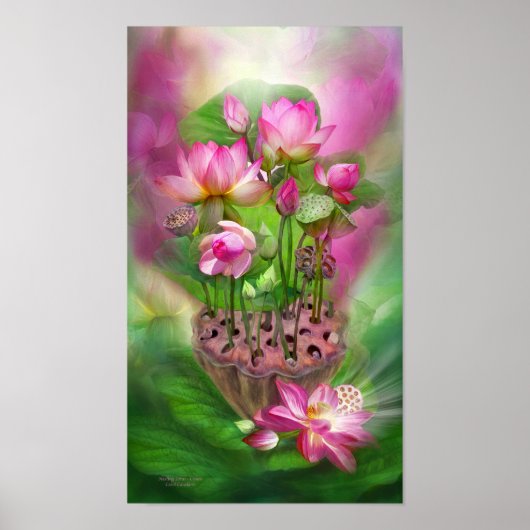 Lotus de guérison - Couronne Chakra Poster d'art/I (Devant)