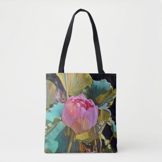 "Lotus Delight" — Canvas tas (Voorkant)