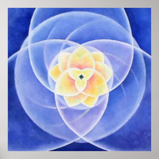 Lotus door Lynda Vugler Poster