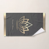 Lotus d'Or Élégant, Yoga (Serviette à main)