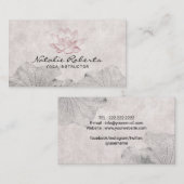  Lotus Drawing Meditation Yoga Instructor Visitekaartje (Voorkant / Achterkant)