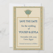 Lotus Égyptien Or Save the Date (Devant)