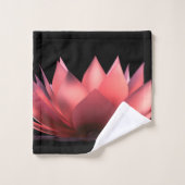 Lotus élégant noir (Gant de toilette)