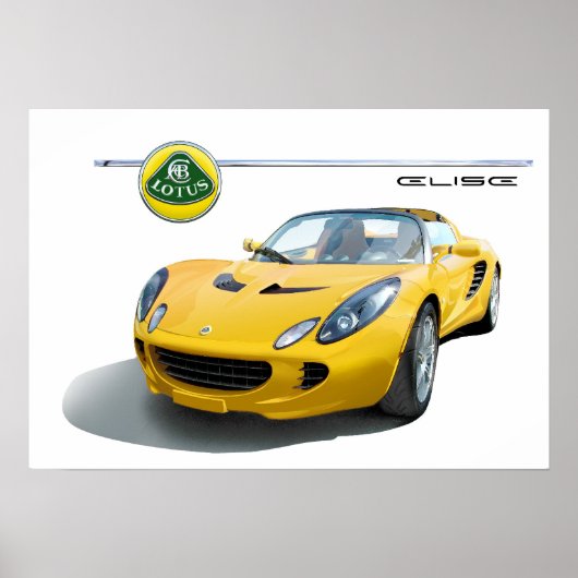 Lotus elise-auto poster (Voorkant)