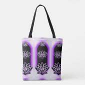Lotus Emanation Bag White Paars Draagtas (Achterkant)