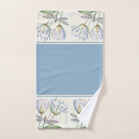 Lotus en dragonfly badhanddoekset bad handdoek (Handdoek)