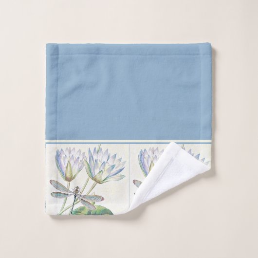 Lotus en dragonfly badhanddoekset bad handdoek (Wasdoekje)