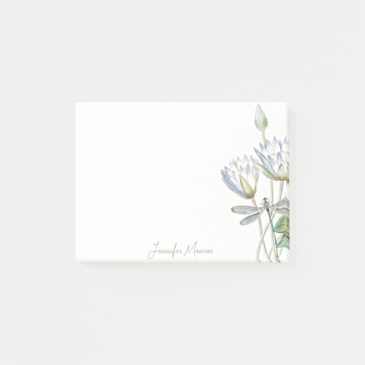 Lotus en dragonfly op maat post-it® notes (Voorkant)