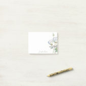 Lotus en libel gepersonaliseerd post-it® notes (Op bureau)