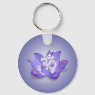 Lotus- en OM-symbool Sleutelhanger
