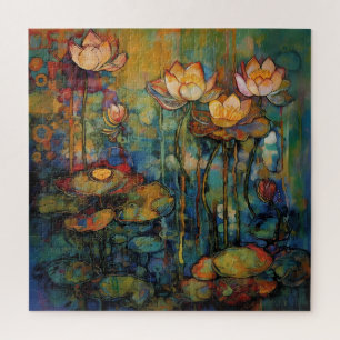 Lotus en Waterlelies Puzzel