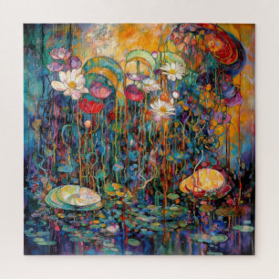 Lotus en Waterlelies Puzzel