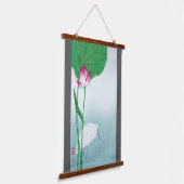 Lotus en witte reiger, Koson, Ukiyo-e Hangend Wandkleed (Gebogen)