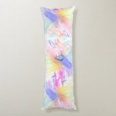 Lotus et coussin de corps pastel doux (Dos (Vertical))