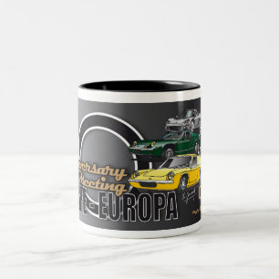 Lotus Europe 50th verjaardag Mug Tweekleurige Koffiemok