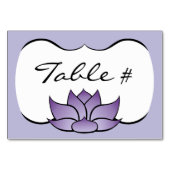 Lotus exquis dans la carte table violette (Dos)