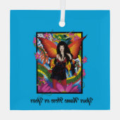 Lotus Fairy Chinese Waterdraak Glas Ornament (Achterkant)