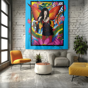 Lotus Fairy Chinese Waterdraak Wandkleed