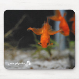 Lotus Fantail Oranje Goldfish Mousepad Muismat