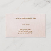 Lotus Fashion Boutique Carte de visite en lin rose (Dos)