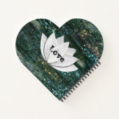 Lotus Fleur Galaxie Coeur Lotus Carnet (Dos)