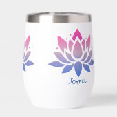 Lotus fleur texte personnalisé (Arrière)