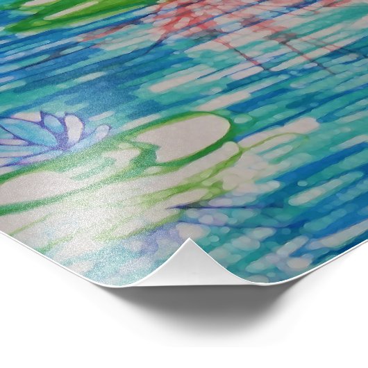 Lotus fleurs Dessin Photo Impression (Coin)