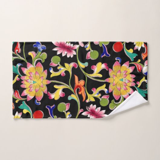 Lotus Fleurs et Vins (Serviette à main)