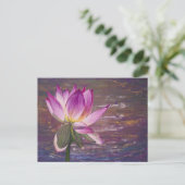 Lotus Flower Briefkaart (Staand voorkant)