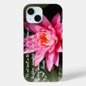 Lotus Flower & Buddha Quotes / Buddhism Case-Mate iPhone Case (Achterkant)