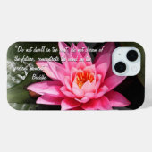 Lotus Flower & Buddha Quotes / Buddhism Case-Mate iPhone Case (Achterkant (horizontaal))