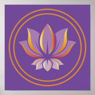 Lotus Flower Buddhism Zen Spiritualiteit Poster