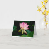 Lotus Flower - Carte pliée vierge (Fleur jaune)