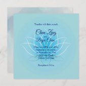 Lotus Flower Custom Wedding Invitation (Devant / Derrière)