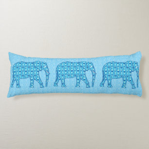 Lotus flower elephant - turquoise lichaamskussen