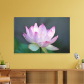 Lotus flower en betekenis ervan canvas afdruk (Insitu (Woonkamer))