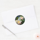 Lotus flower en betekenis ronde sticker (Envelop)