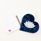 Lotus Flower Galaxy Heart-laptop Notitieboek (Binnen)