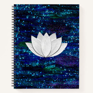 Lotus Flower Galaxy-laptop Notitieboek