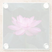 Lotus Flower Glazen Onderzetter (Achterkant)