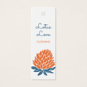 Lotus Flower Hang Label Grootte Kleding Display Ka Mini Visitekaartjes (Voorkant)