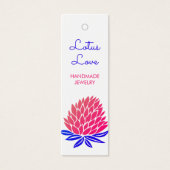 Lotus Flower HangTag Jewelry Clothing Display Card Mini Visitekaartjes (Voorkant)